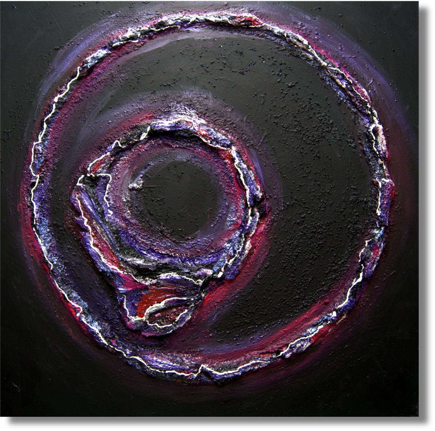 “Cosmic Circles” – Abstract Acrylic Painting