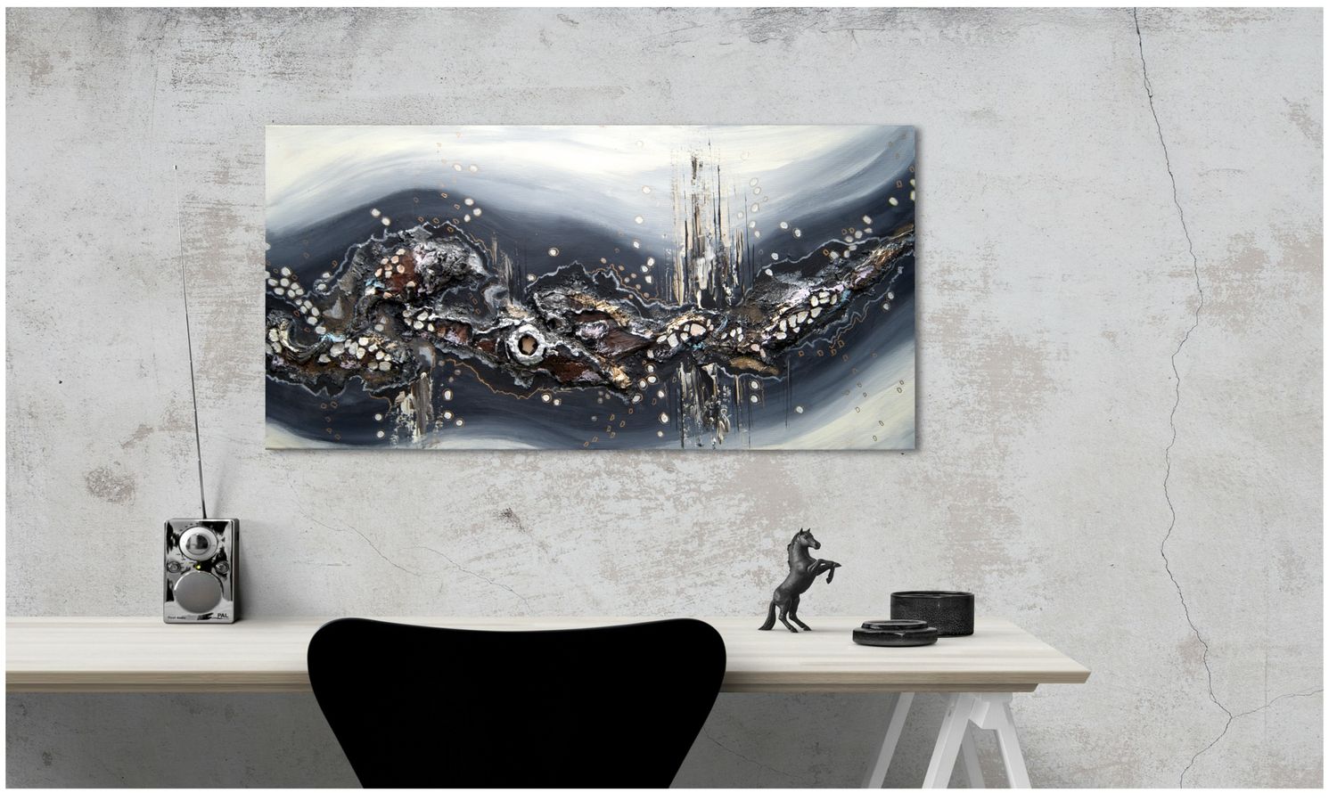 Structural Harmony - Inspiring Abstract Art for Your Ambience