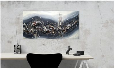 Strukturelle Harmonie - Inspirierende abstrakte Kunst für Ihr Ambiente
