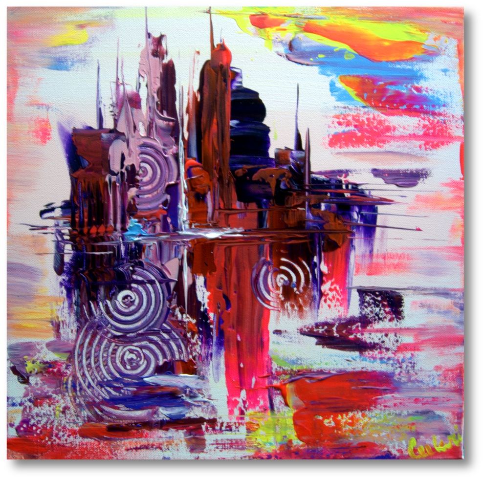 Urban Abstraction - Colorful Abstract Paintings with Texture