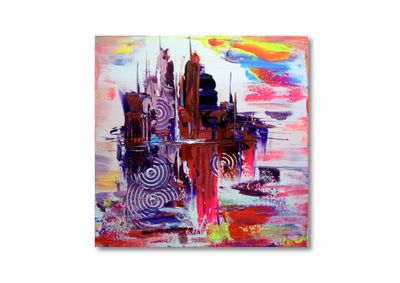 Urban Abstraction - Colorful Abstract Paintings with Texture