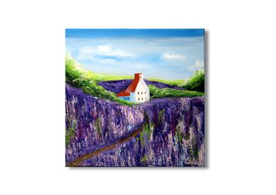“Lonely House in the Lavender Field – Serenity Amidst the Bloom”