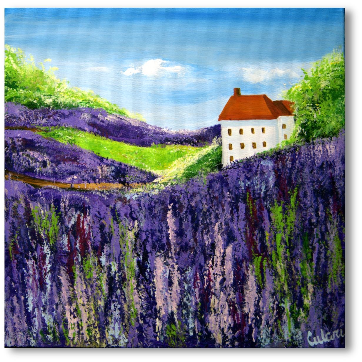 „Lavendelfeld – Blütenträume in Violett“