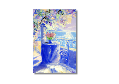 Blumen Terrasse am Meer – Ein Paradies für die Sinne