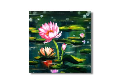 Water Lily in the Pond – A Painting by Chupakhina Larissa (Culari)