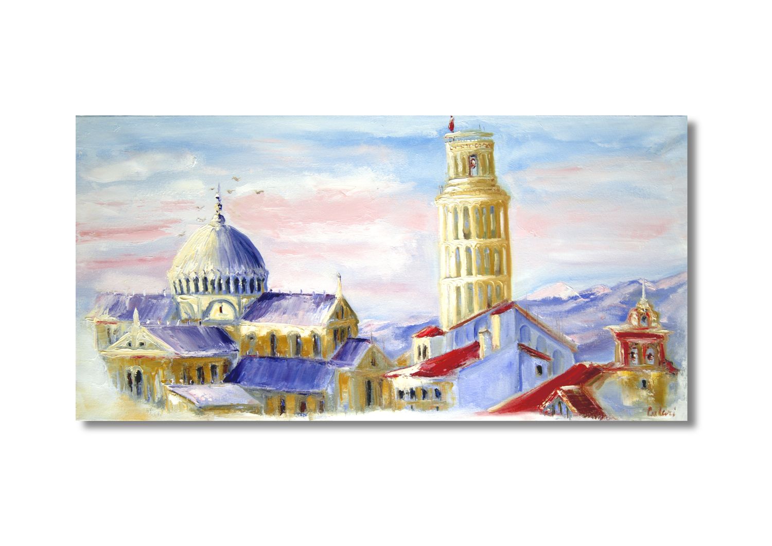 ​Pisa Turm – Gemälde von Chupakhina Larissa (Culari)