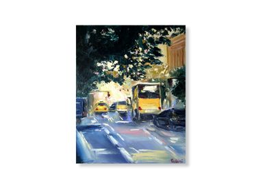 ​Stadtverkehr – Gemälde von Chupakhina Larissa (Culari)