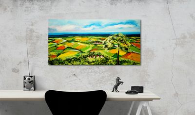 Panorama of the Black Forest – Acrylic Painting by Larissa Chupakhina (Culari)