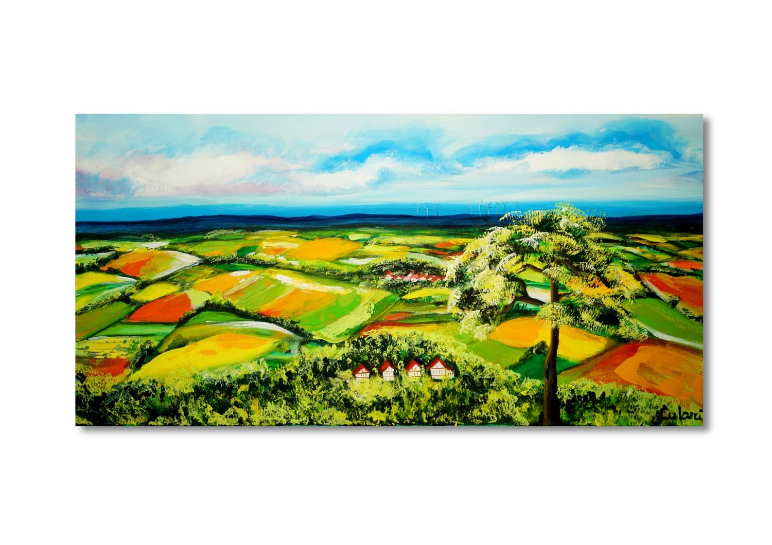 Panorama of the Black Forest – Acrylic Painting by Larissa Chupakhina (Culari)