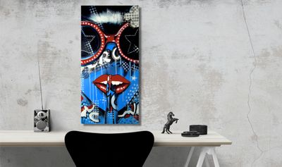 Portrait Lady – Pop Art Original on Canvas by Chupakhina Larissa