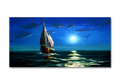 Segelschiff am Meer – Impressionistische Darstellung maritimer Eleganz