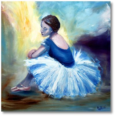 Tänzerin – Modernes impressionistisches Ölgemälde | Originalkunst von Larissa Chupakhina