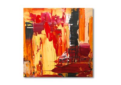 Abstract Acrylic Painting on Canvas – Original Wall Art 50 x 50 cm | Unique Artwork by Larissa Chupakhina