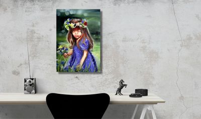 “A Girl” | Oil Painting on Canvas | Hand-Painted Original by Larissa Chupakhina