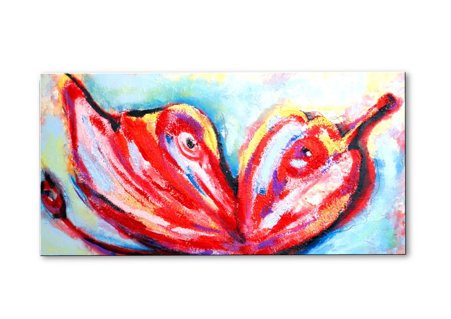 „Schmetterling“ | Abstraktes Acrylgemälde auf Leinwand | Handgemaltes Unikat von Larissa Chupakhina