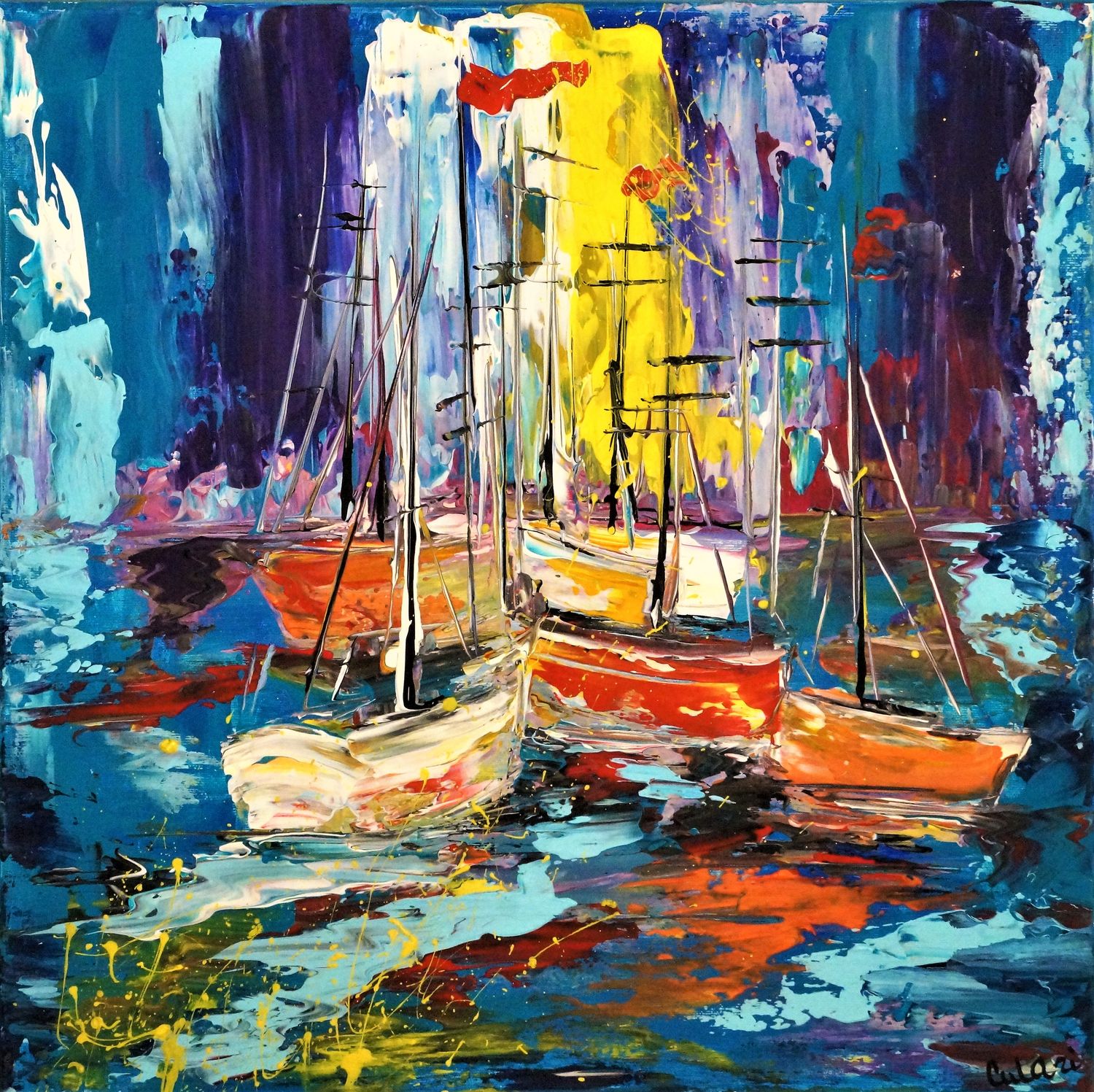 Modern Art on Canvas – Color, Movement &amp; Emotion