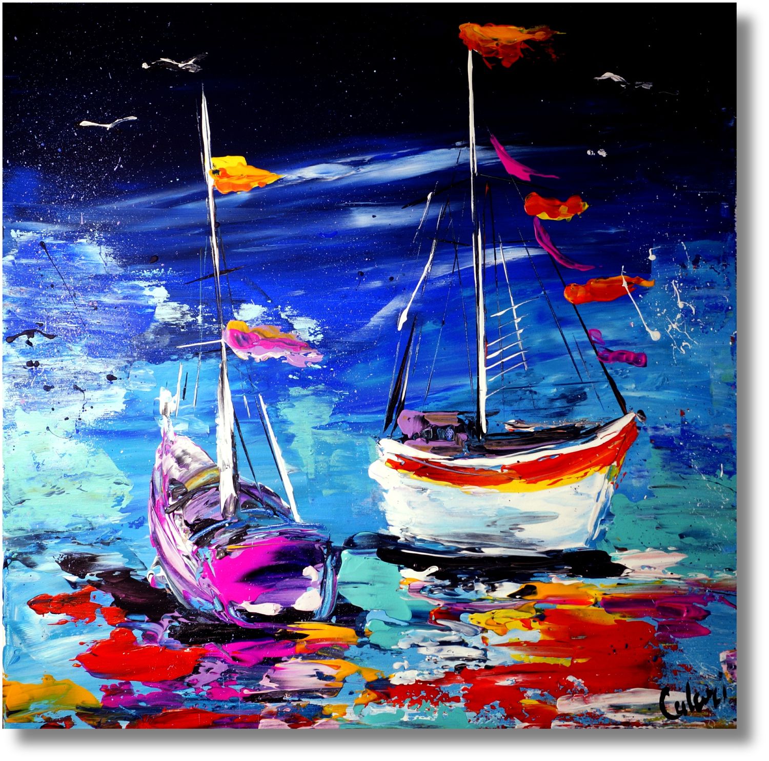 Modern Art on Canvas – Color, Movement &amp; Emotion