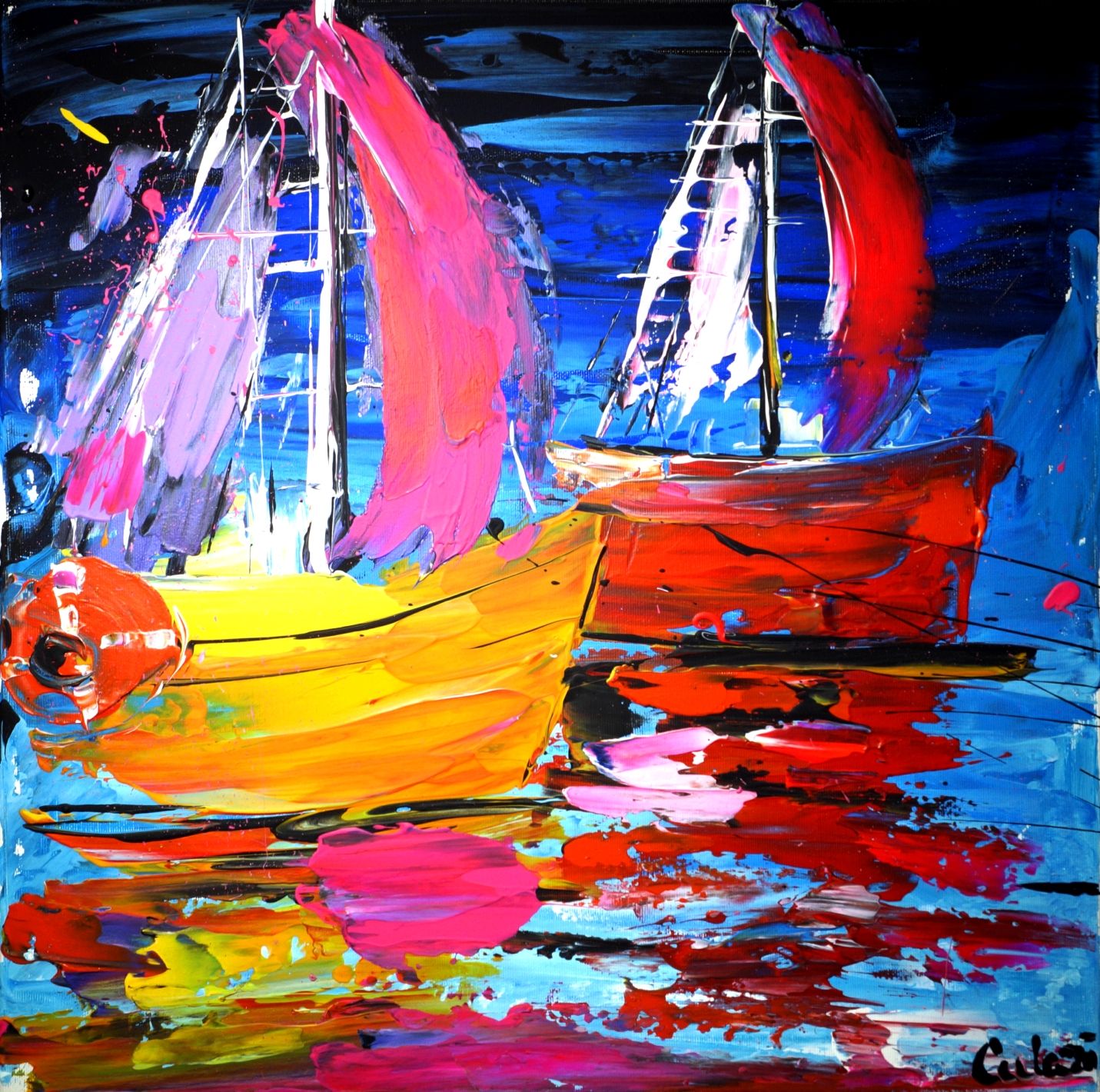 Modern Art on Canvas – Color, Movement &amp; Emotion
