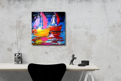 Moderne Kunst auf Leinwand – Farbe, Bewegung &amp; Emotion