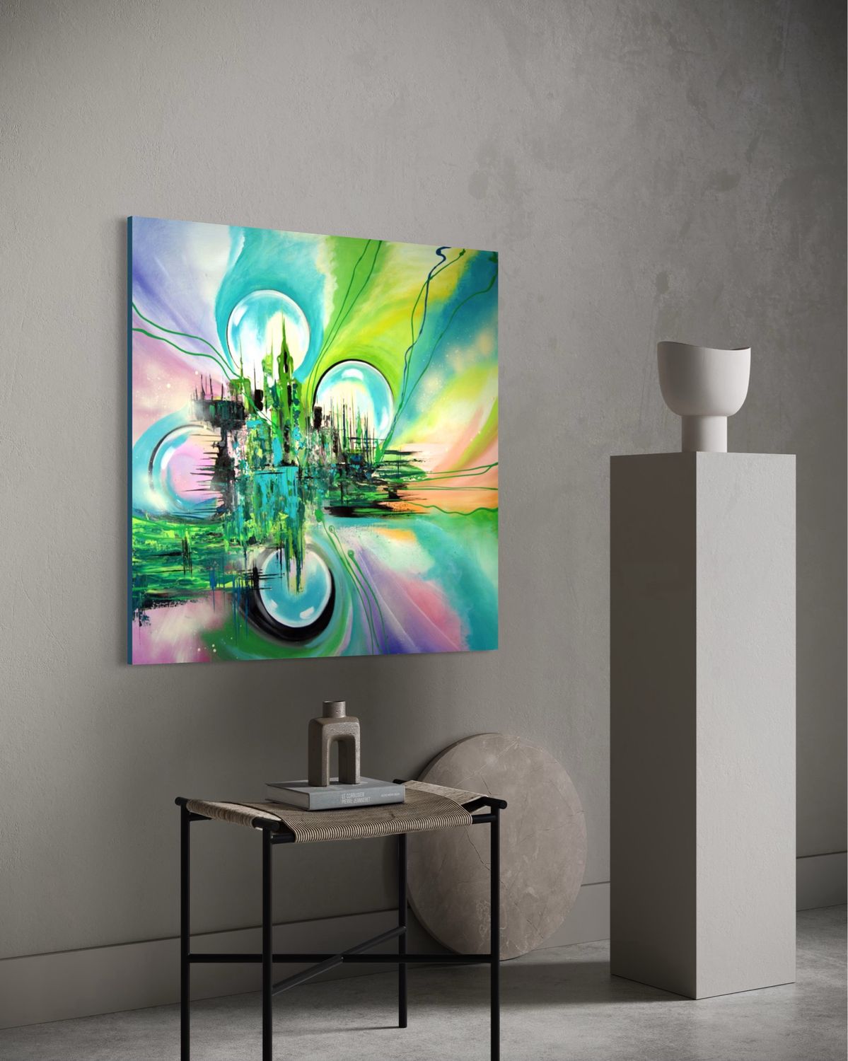 Play of Colors of Imagination - Abstract Art for Unique Home Design
