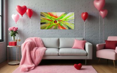 Dance of Shapes and Colors - Large-Scale Wall Art with Vibrant Expression
