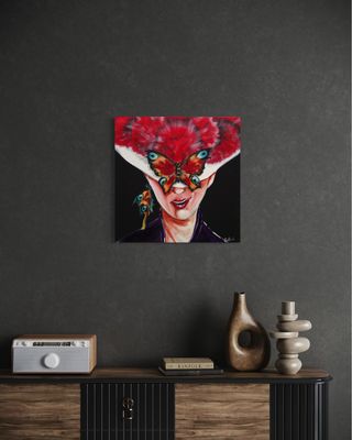 “Black Forest Woman with Butterfly”