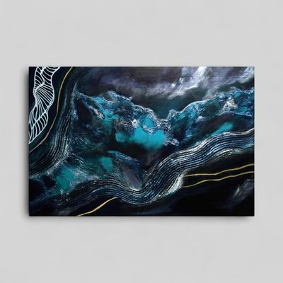 Energy of the Depths Abstract Painting 