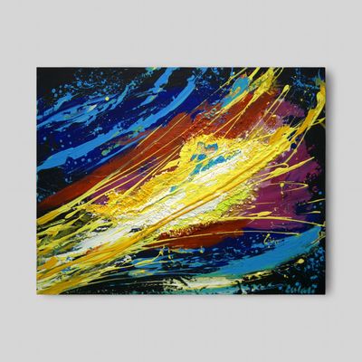 Abstract Waves – Dance of Forms - Contemporary Artwork with Unique Character