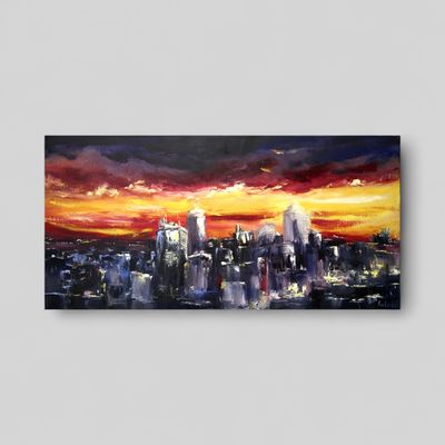 Skyline Sunset – A Masterpiece of Impressionist Art