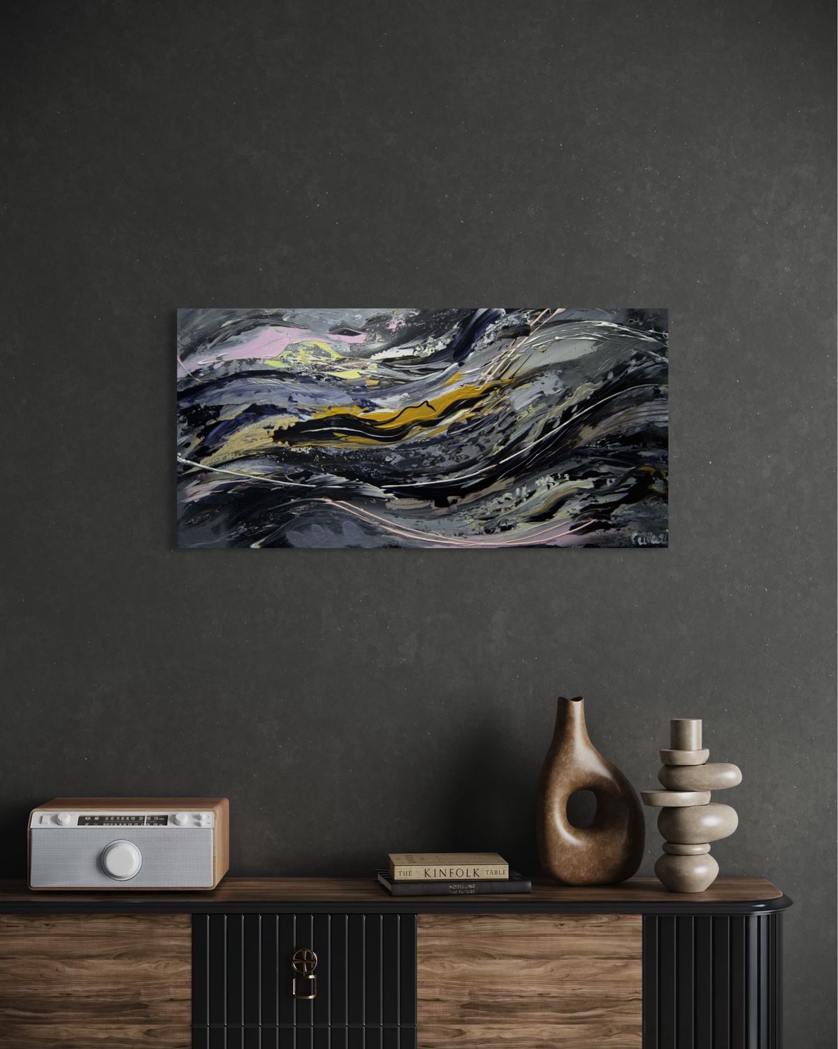 Flowing Abstraction - Modern Acrylic Painting