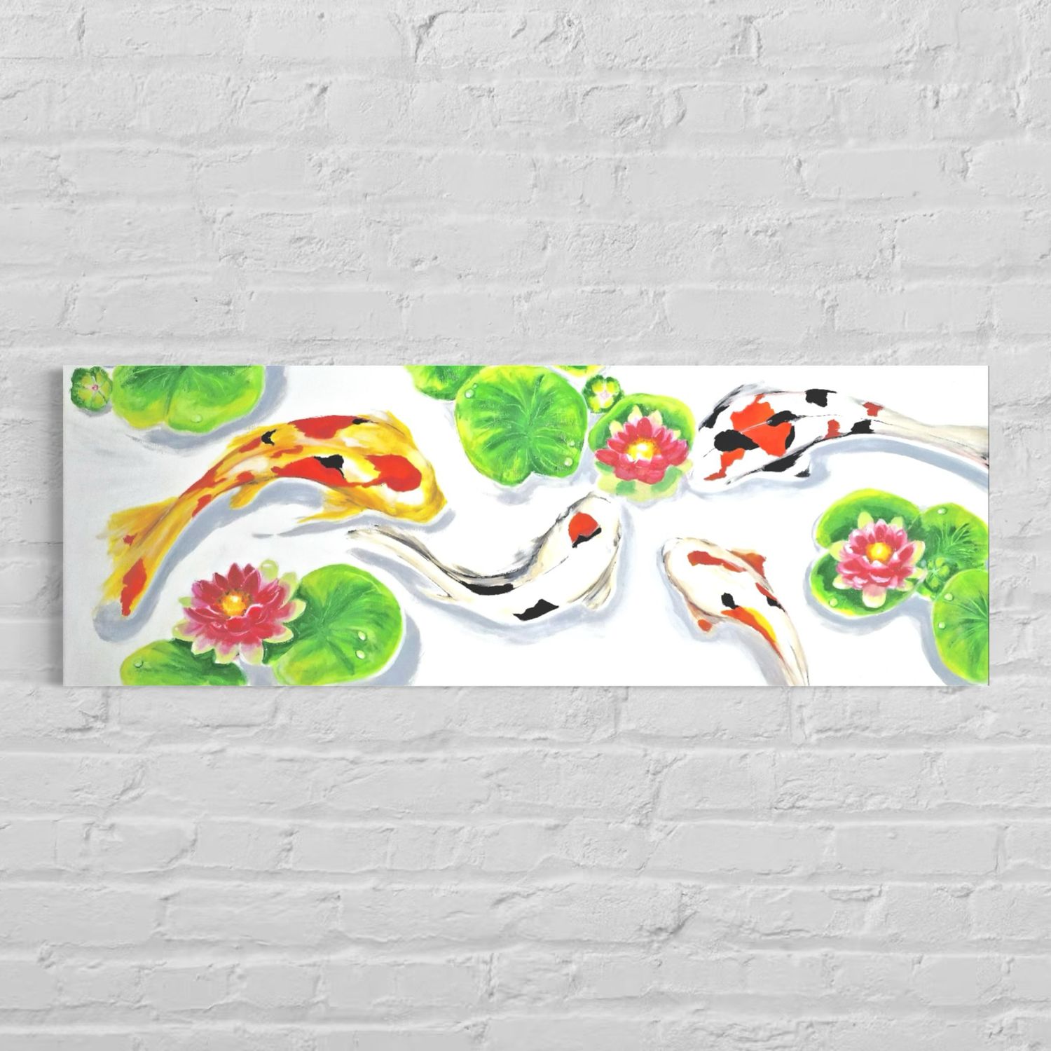 Koi Fish in the Pond – A Painting by Chupakhina Larissa (Culari)