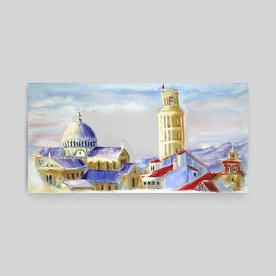 Pisa Tower – Painting by Chupakhina Larissa