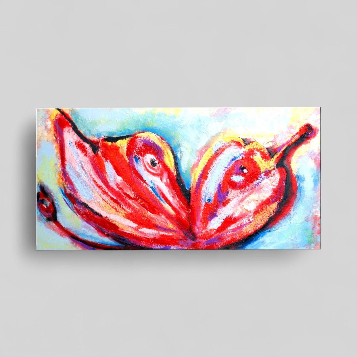 “Butterfly” | Abstract Acrylic Painting on Canvas | Hand-Painted Unique Artwork by Larissa Chupakhina