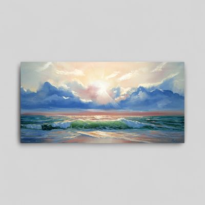 &quot;Wave at the Sea&quot; – Impressionistic Depiction of Maritime Power