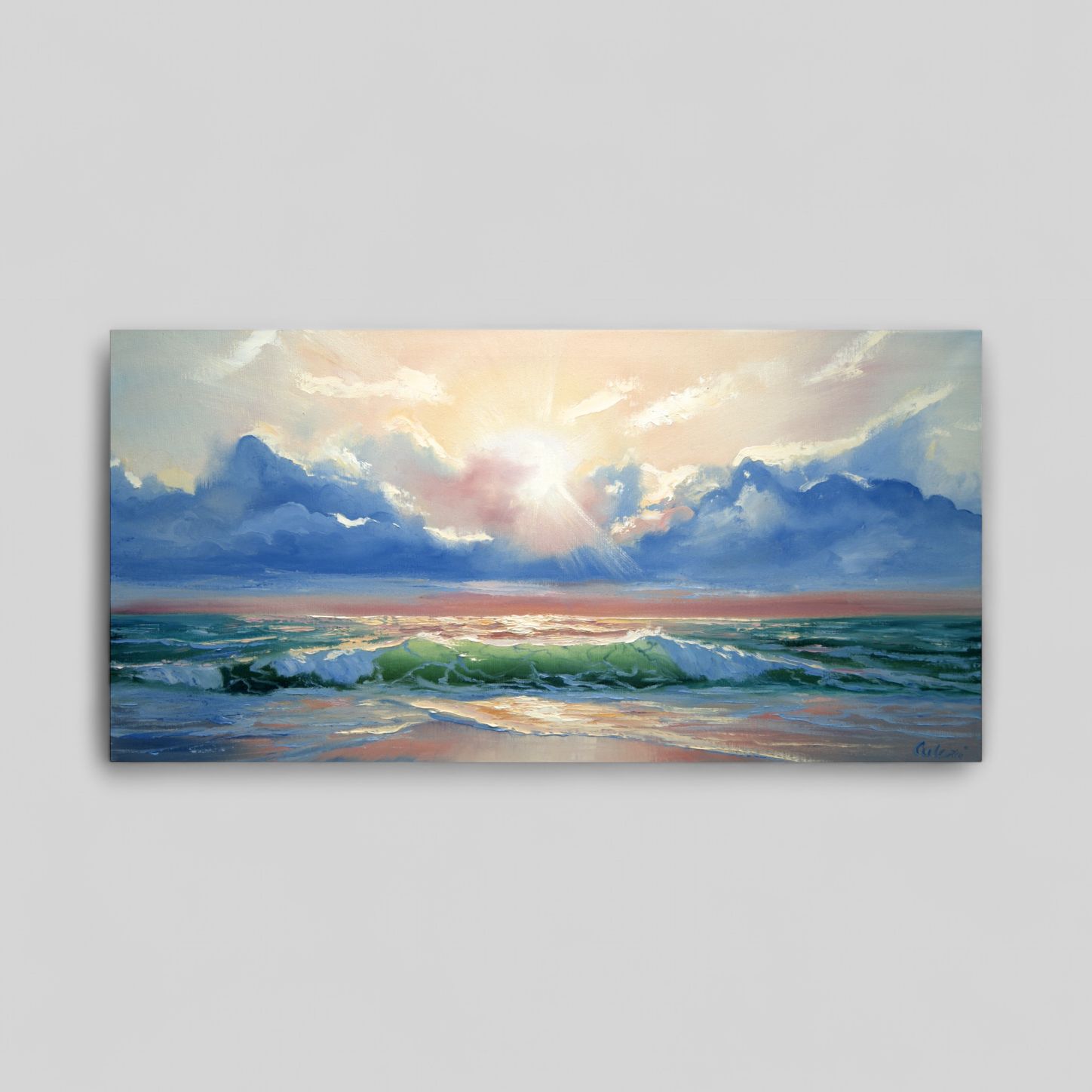 &quot;Wave at the Sea&quot; – Impressionistic Depiction of Maritime Power