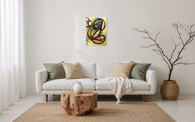 Abstract Pretzel Painting
