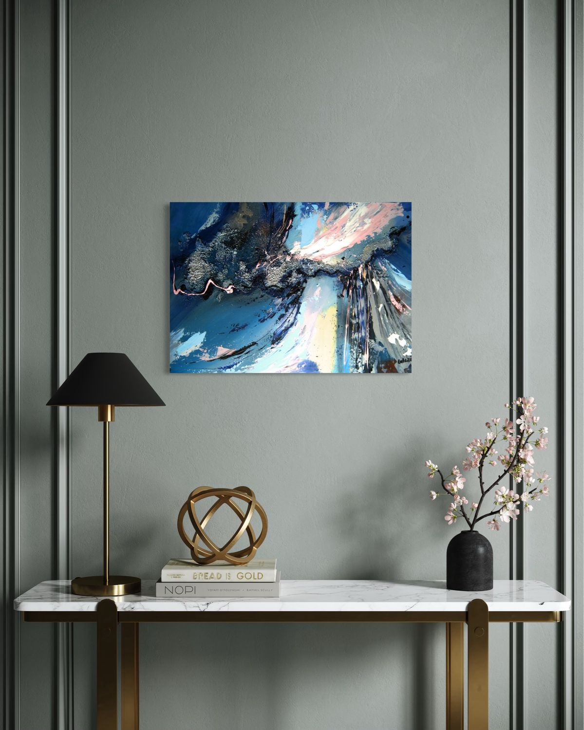 Abstract Fantasy Worlds - Color Explosions and Harmonious Gradients in Acrylic
