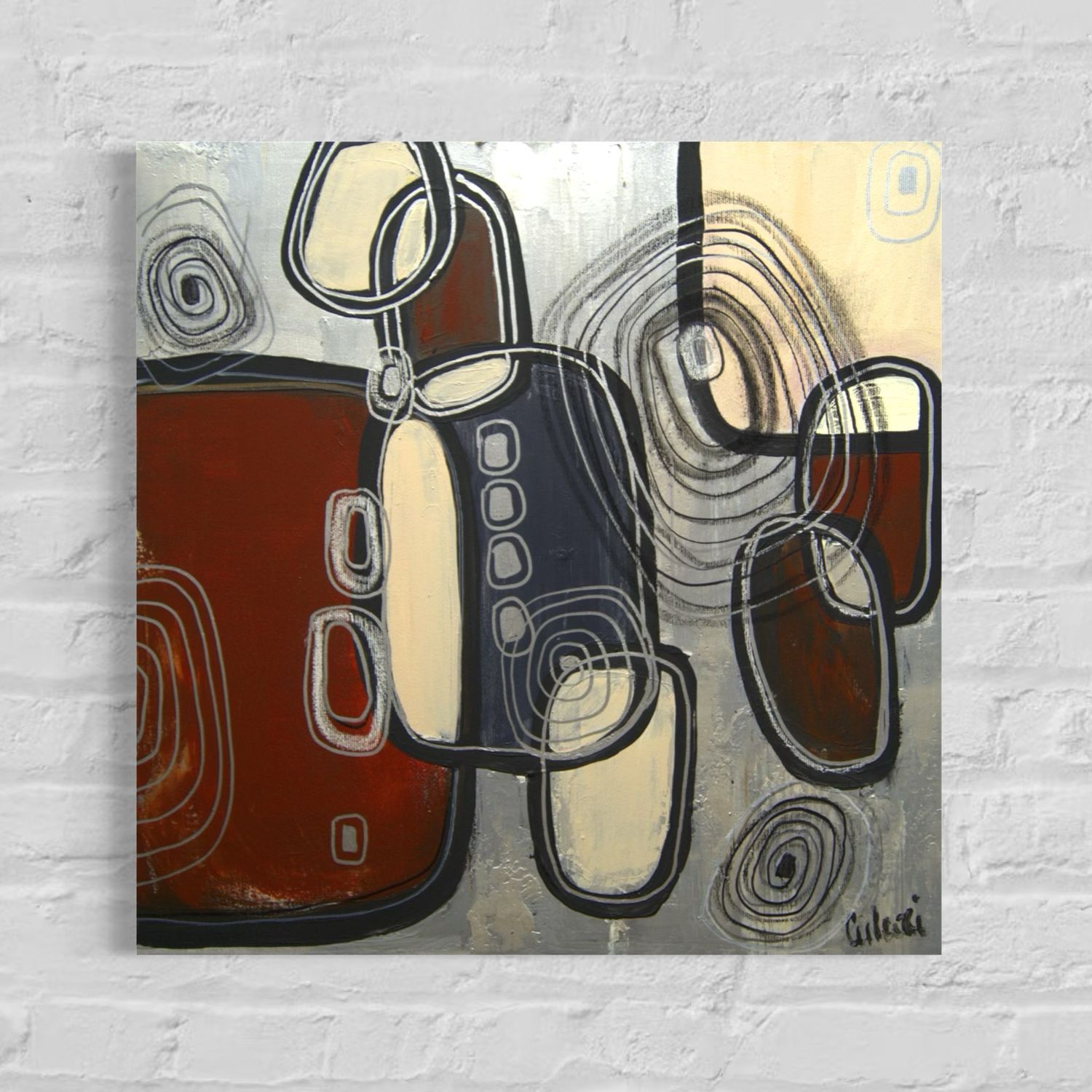 Shapes of Imagination - Abstract Paintings with Playful Color Gradients