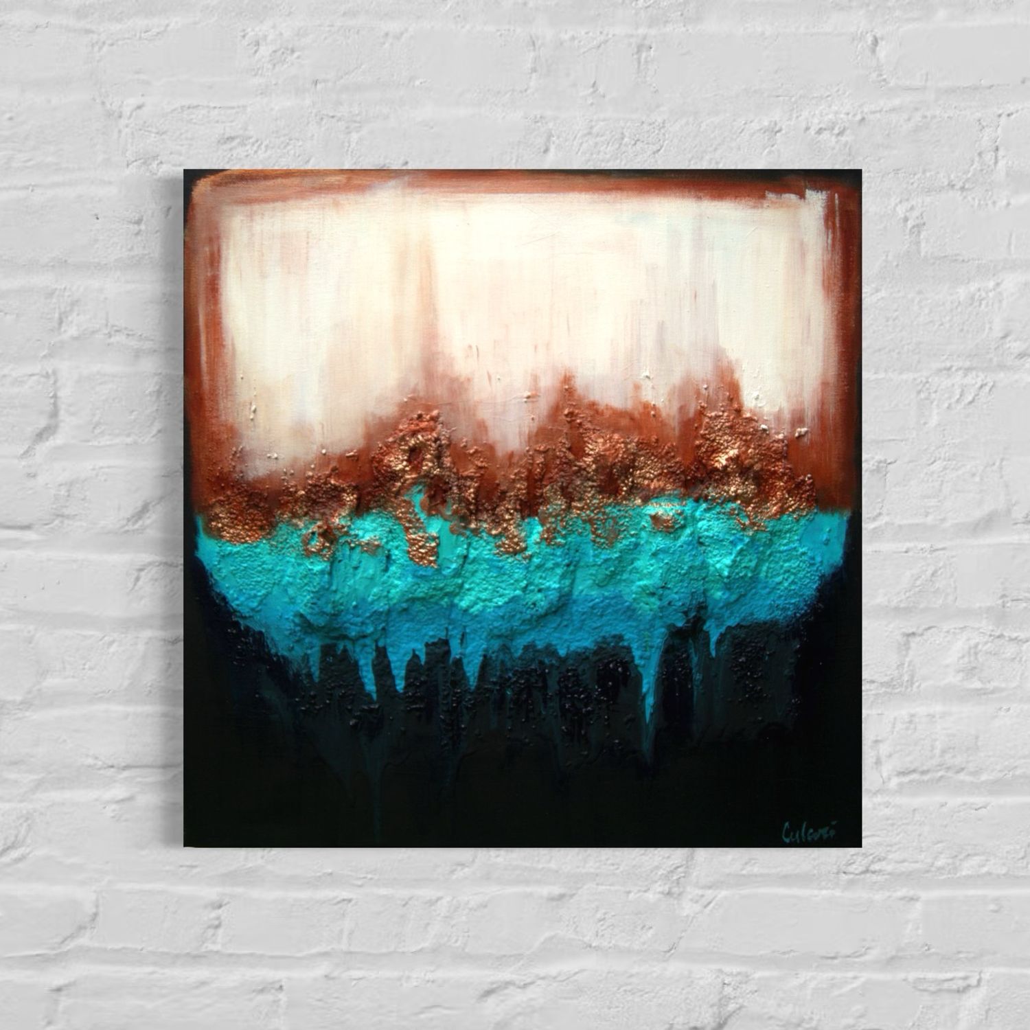 Copper Abstraction - Harmonious Color Combinations for Special Accents