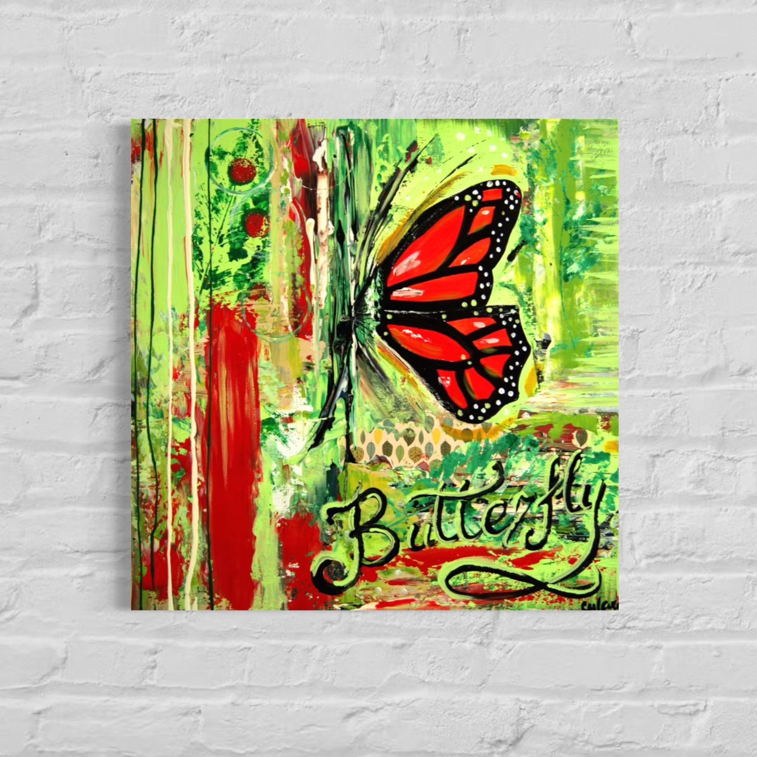 Abstract Butterfly - Hand-Painted Art for Stylish Living Concepts