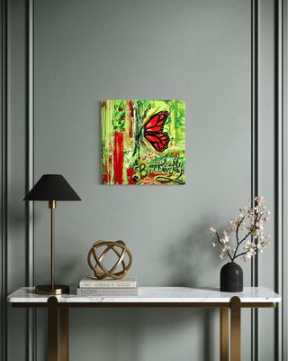 Abstract Butterfly - Hand-Painted Art for Stylish Living Concepts