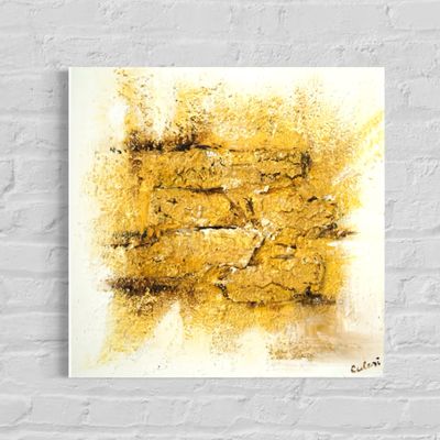 Golden Ground - Contemporary Abstract Painting on Canvas