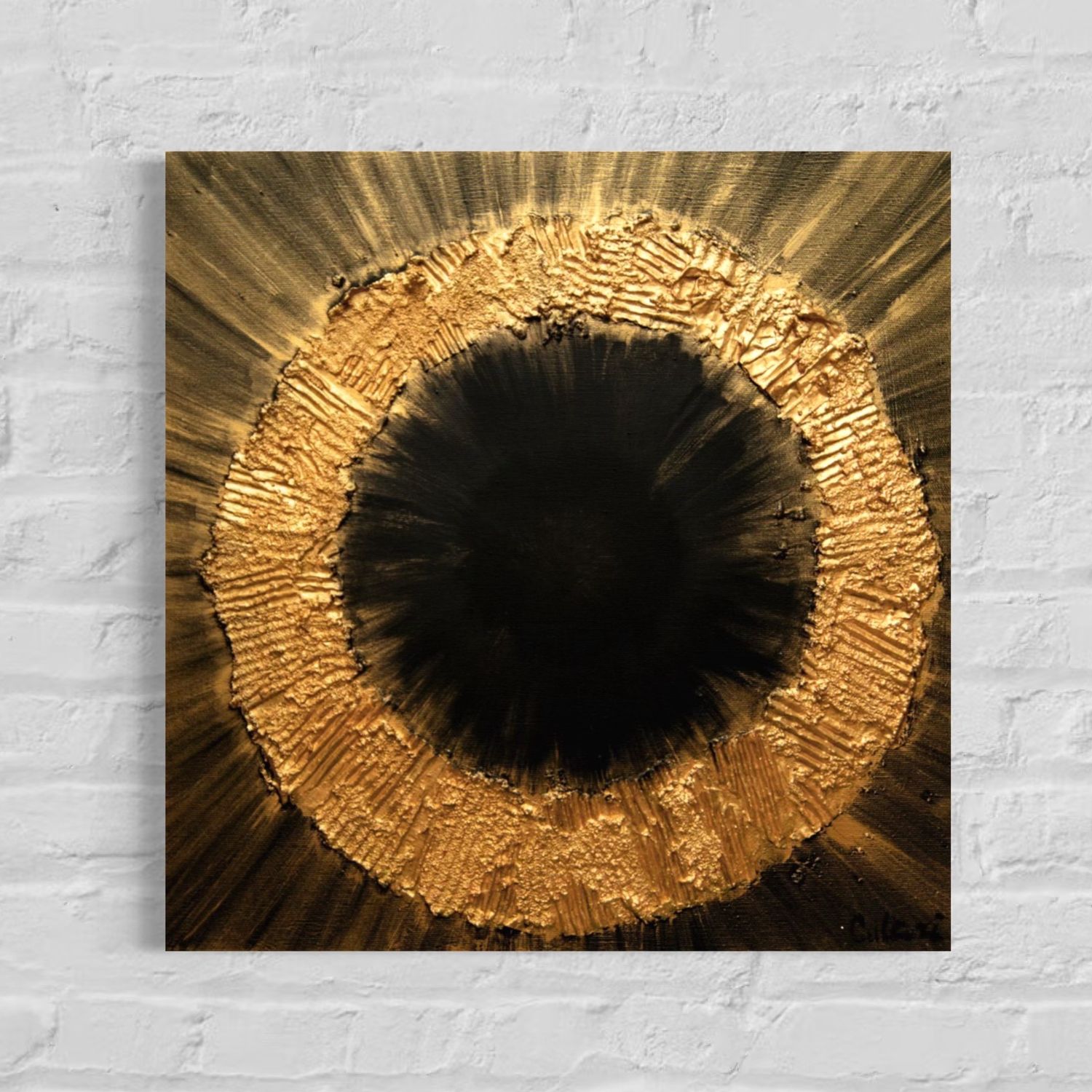 Golden Circle - Unique Abstraction with Artistic Freedom