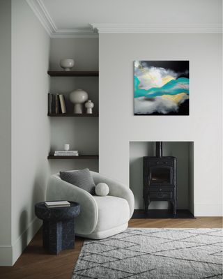 Golden Net - High-Quality Abstract Paintings in Gallery Quality