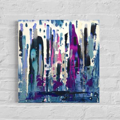 Abstract Rain – Dance of the Drops - Colorful Accents for Creative Living Ideas