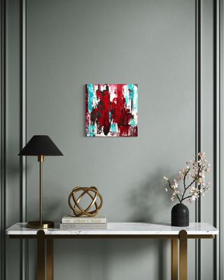Red Rivers - Unique Abstract Art for Design Enthusiasts