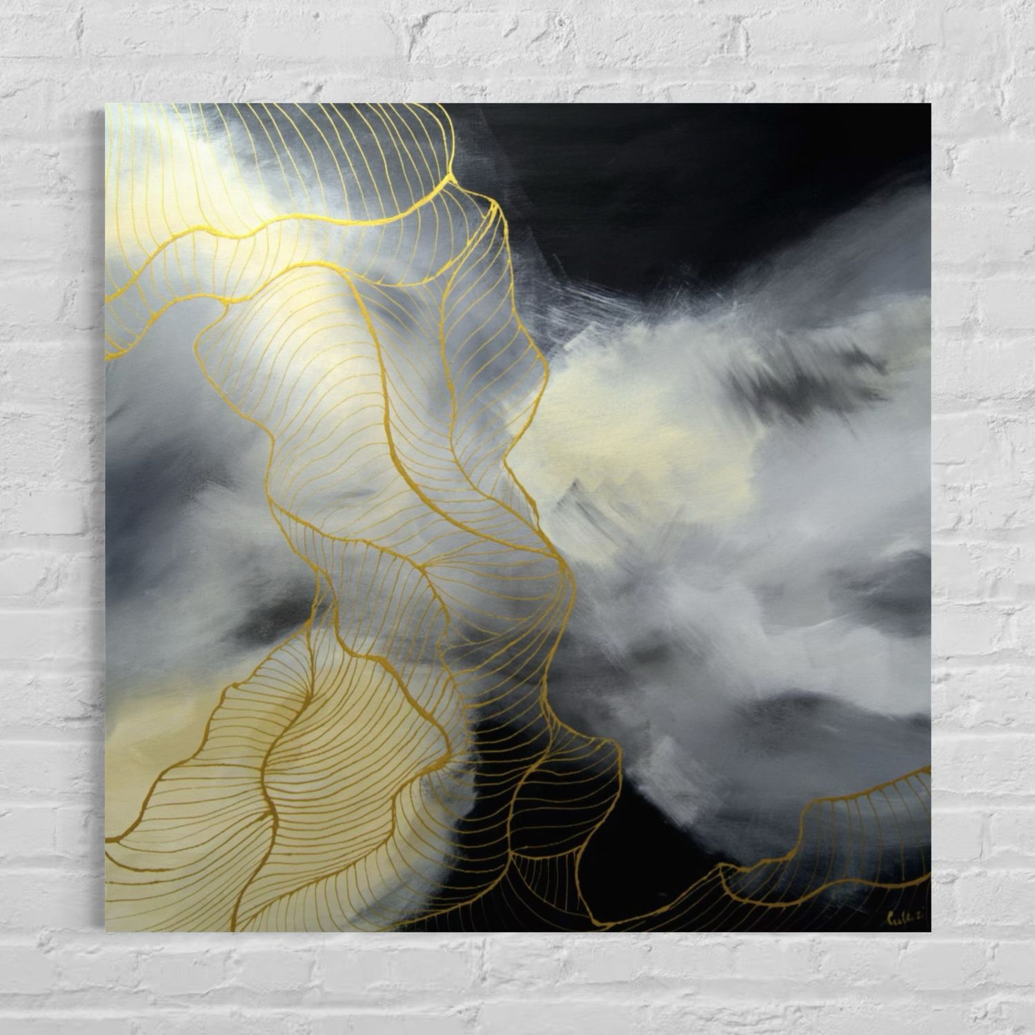 Abstract Connections - Exclusive Acrylic Painting in Abstract Style