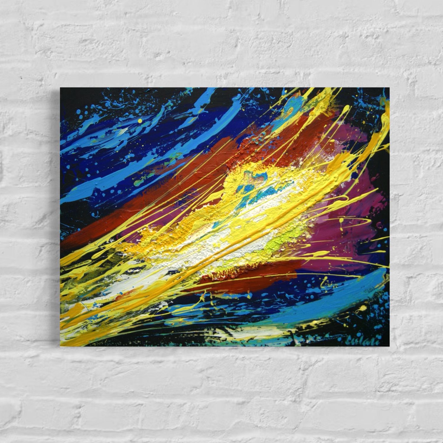 Abstract Waves – Dance of Forms - Contemporary Artwork with Unique Character