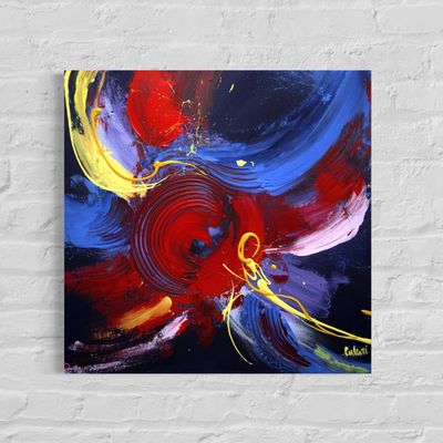 Dreamscape of Forms - Abstract Art with Vibrant Color Contrasts
