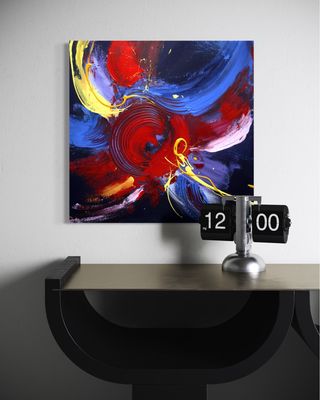 Dreamscape of Forms - Abstract Art with Vibrant Color Contrasts